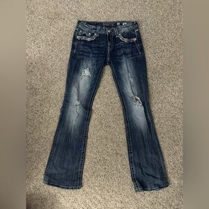 Miss Me Dark Blue Flare Jeans